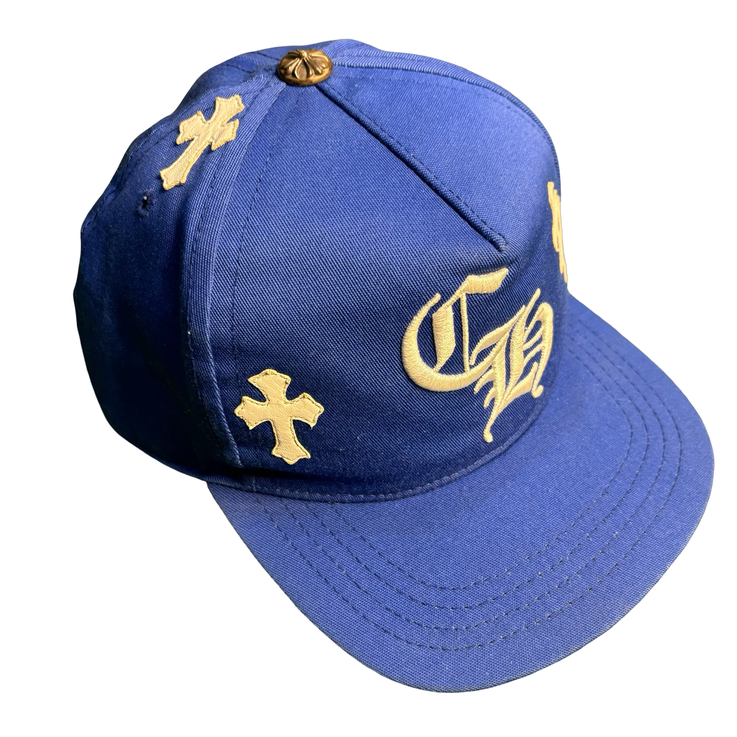 Chrome Hearts Blue Multicross Trucker Hat