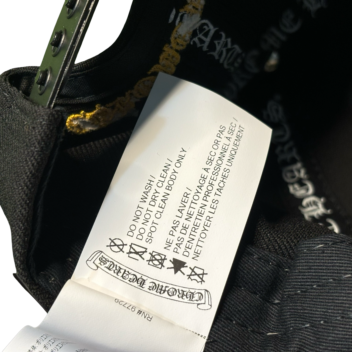 Chrome Hearts Black/Gold Baseball Hat