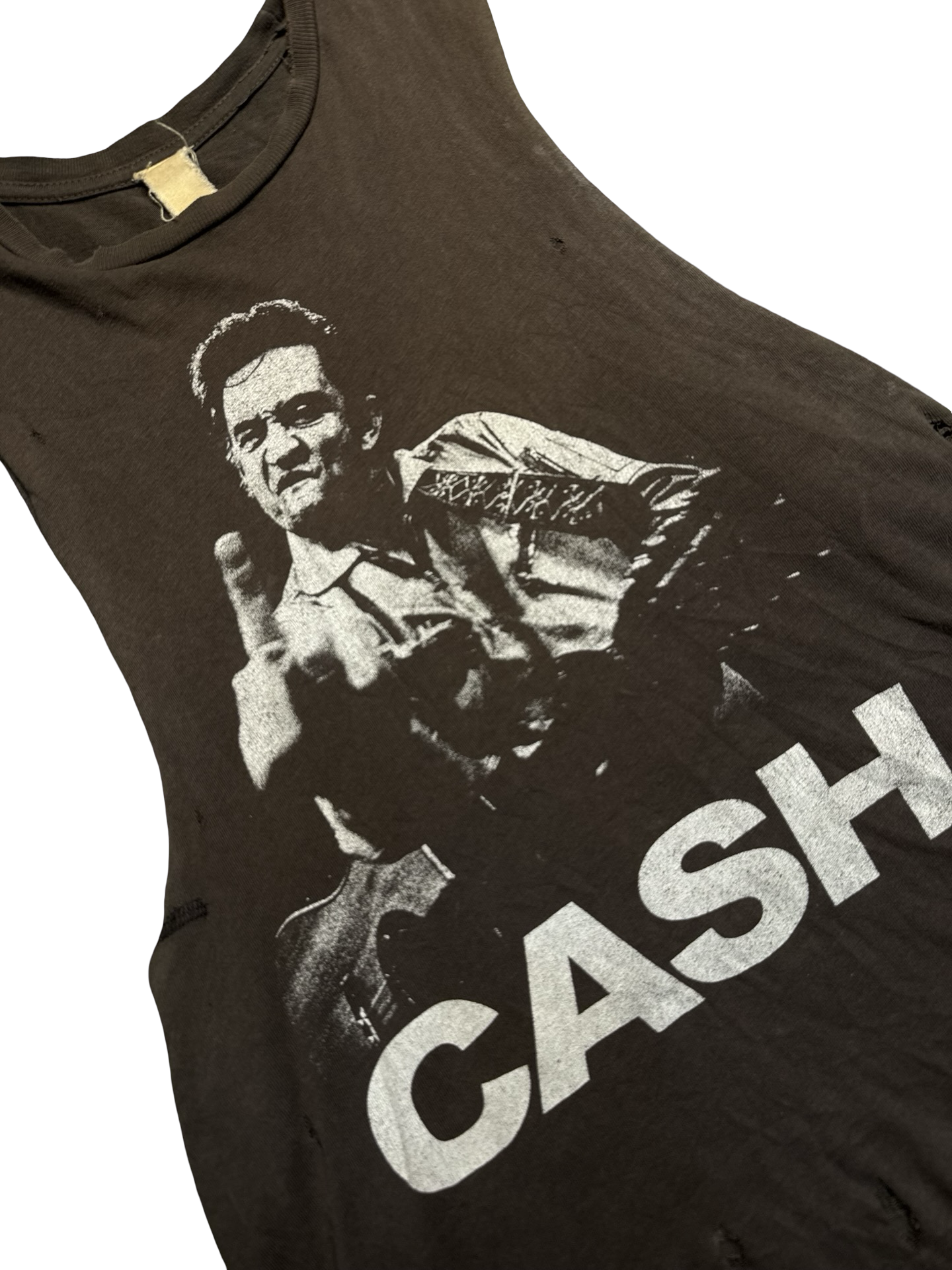 Vintage Johnny Cash “Cash” Cut Off Tee
