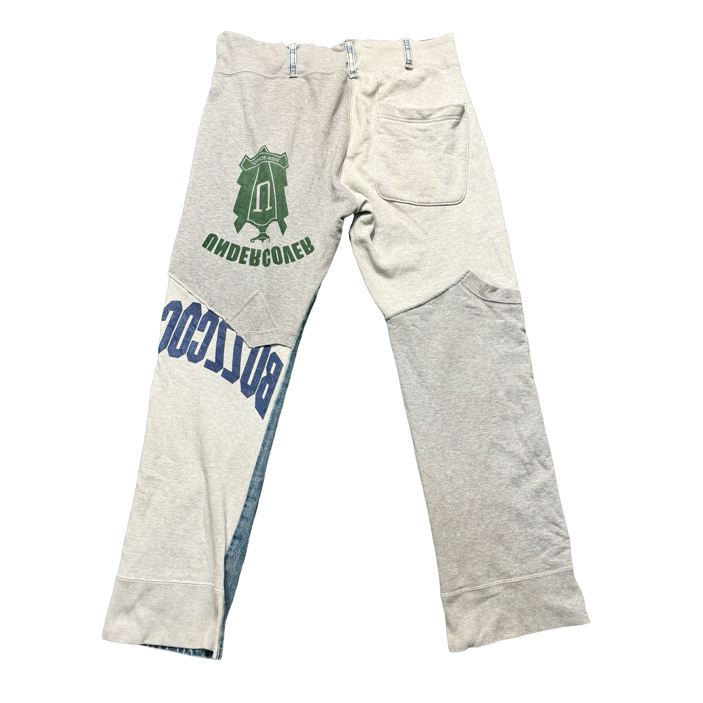 Undercover Autum/Winter 2002 “IMMADTOO” Hybrid Denim Jeans