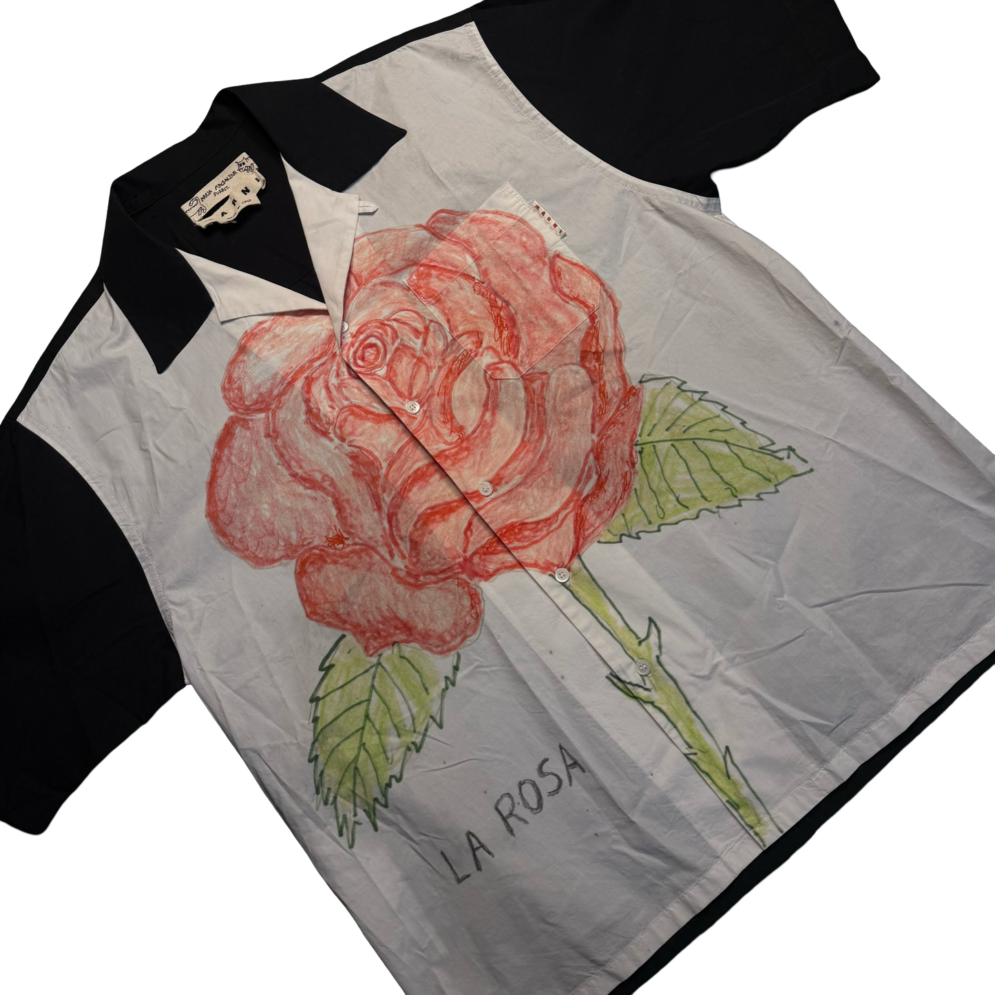 Marni La Rosa Print Poplin Button Up