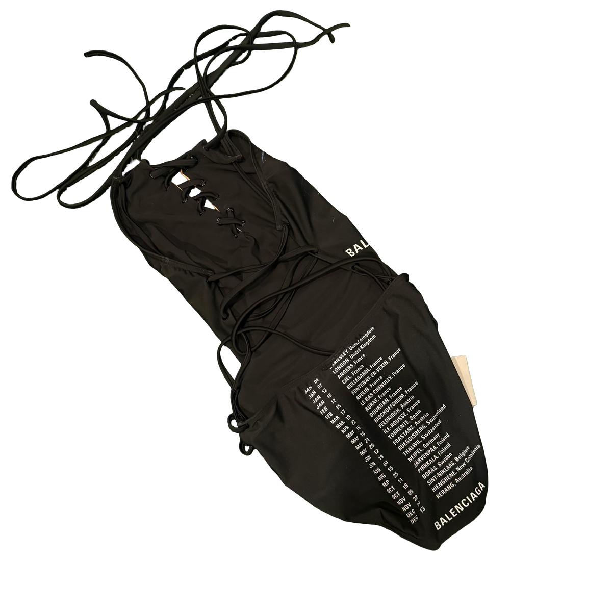 Balenciaga Speed Hunters Halter Swimusuit