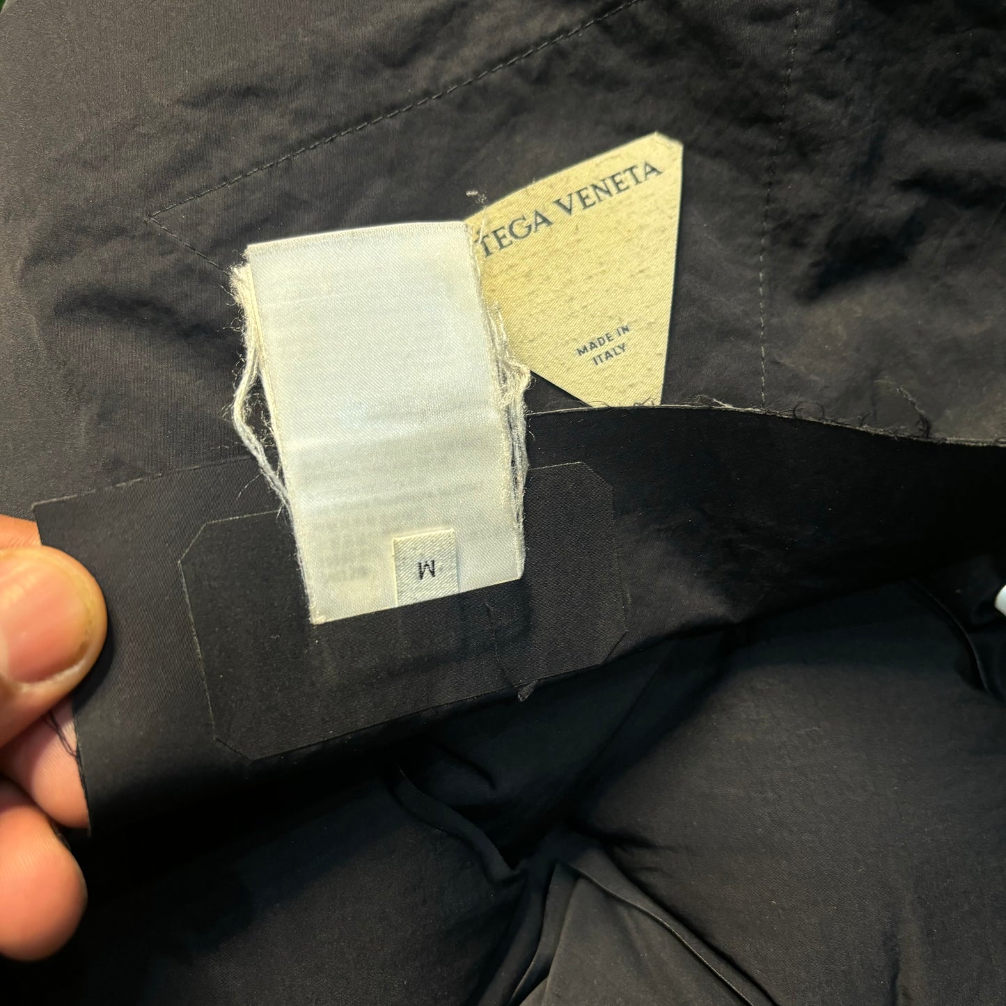 Bottega Vennetta Black Woven Puffer Vest