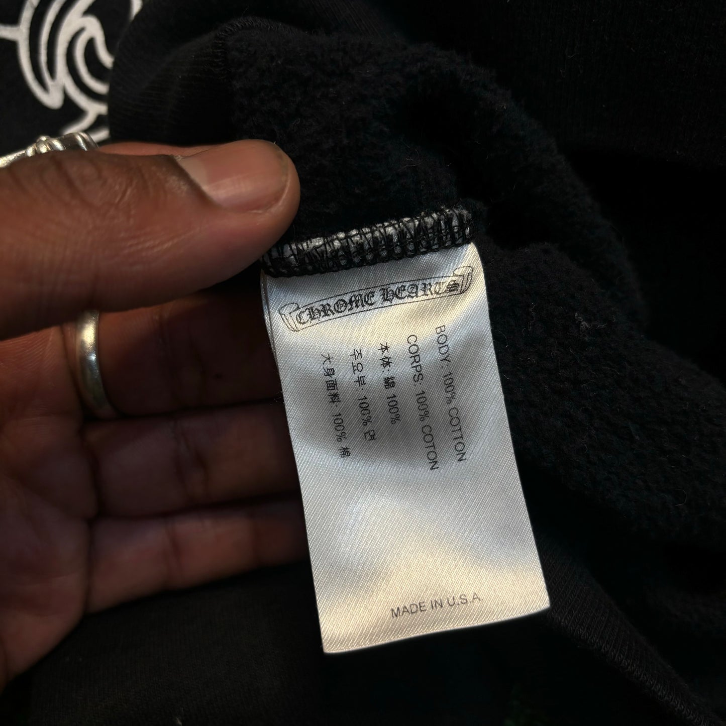 Chrome Hearts Floral Zip-Up Hoodie