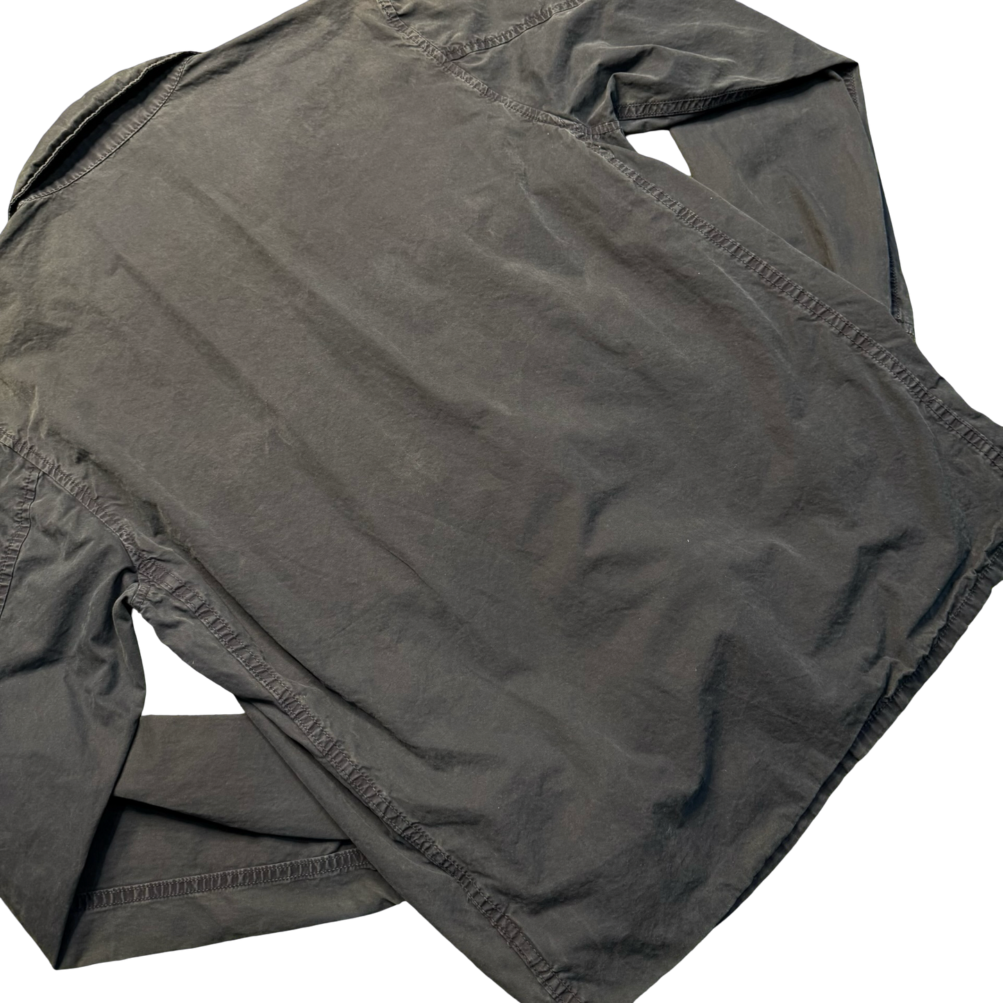 Stone Island Brushed Cotton Canvas Zip Overshirt