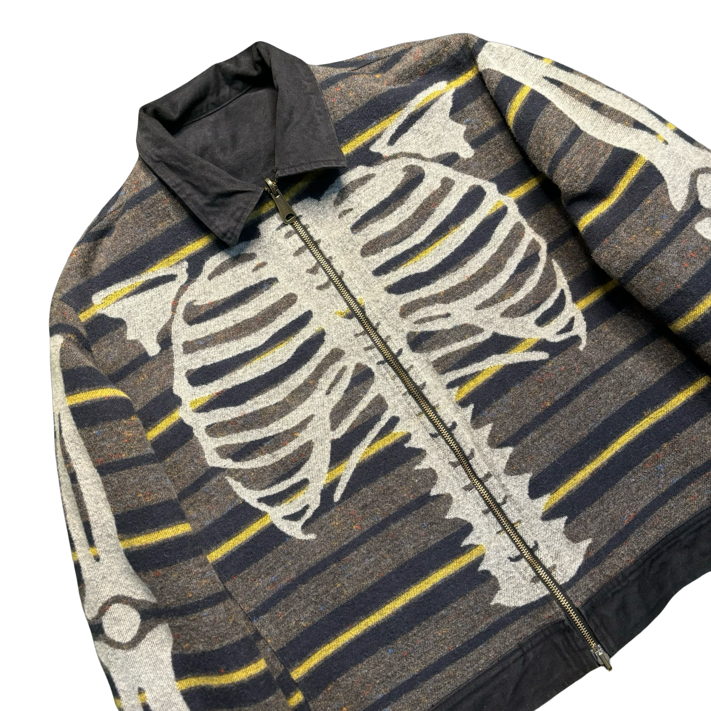 Kapital Denim Bone Lining Reversible Zip-Up Work Jacket