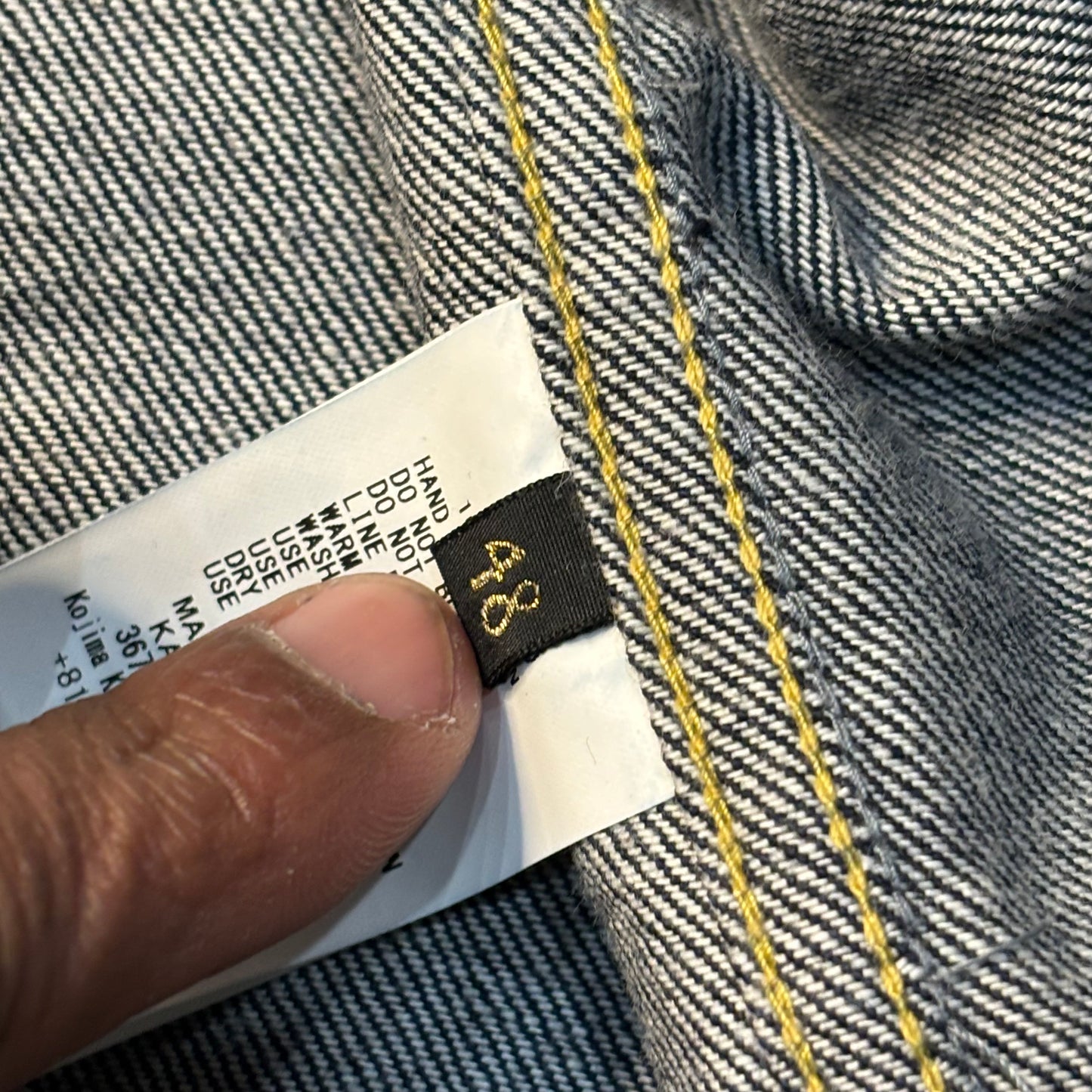 Kapital Indigo Embroidered Bone Denim Jacket