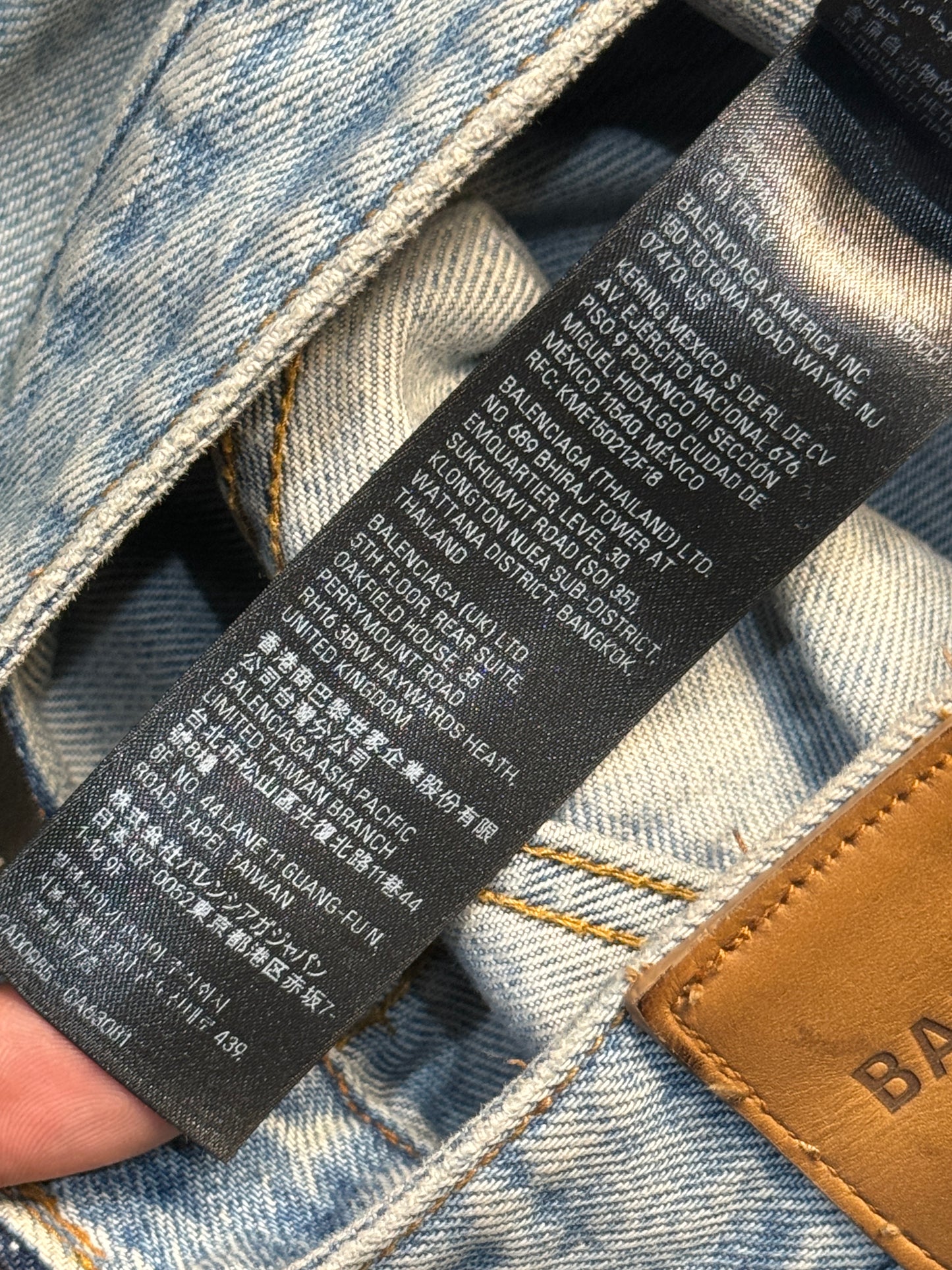 Balenciaga Light Washed Flared Denim