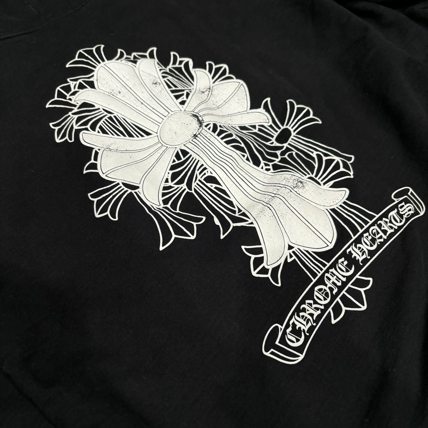 Chrome Hearts Vintage Thermal Zip-Up Hoodie
