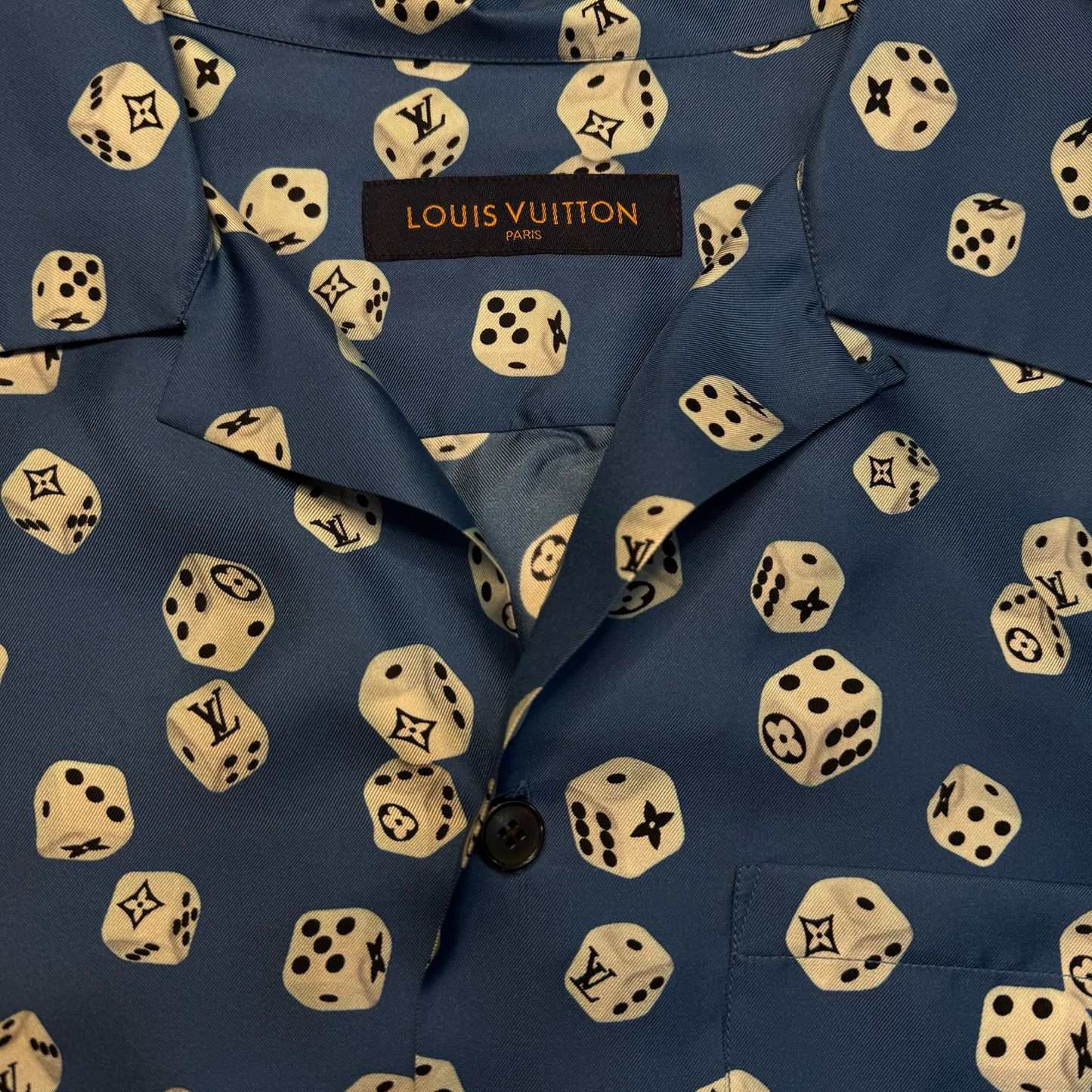 Louis Vuitton Dice Print Silk Shirt