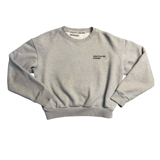 Enfants Riches Déprimés Grey Paint Logo Sweatshirt