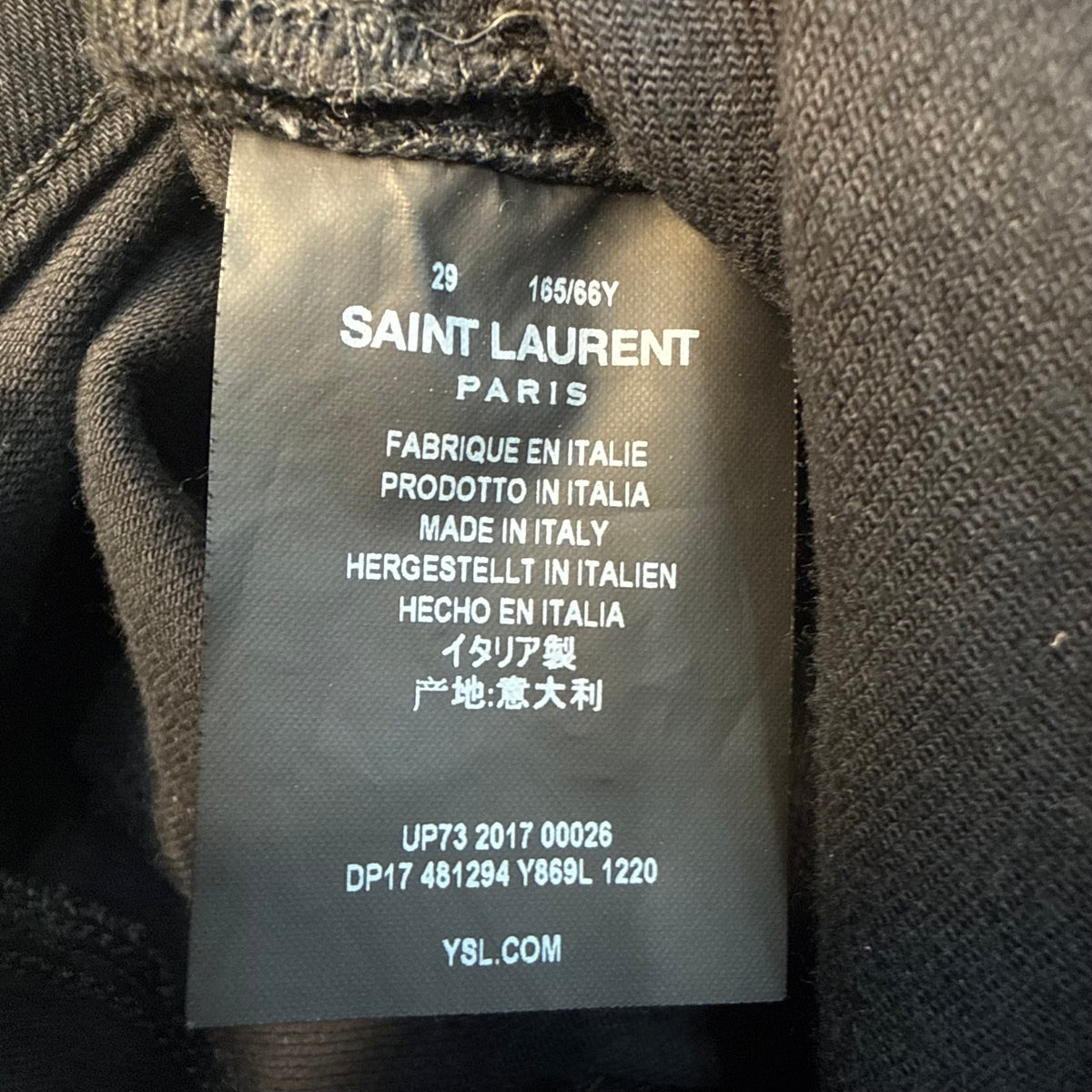 Saint Laurent Black Skinny-Fit Denim Jeans