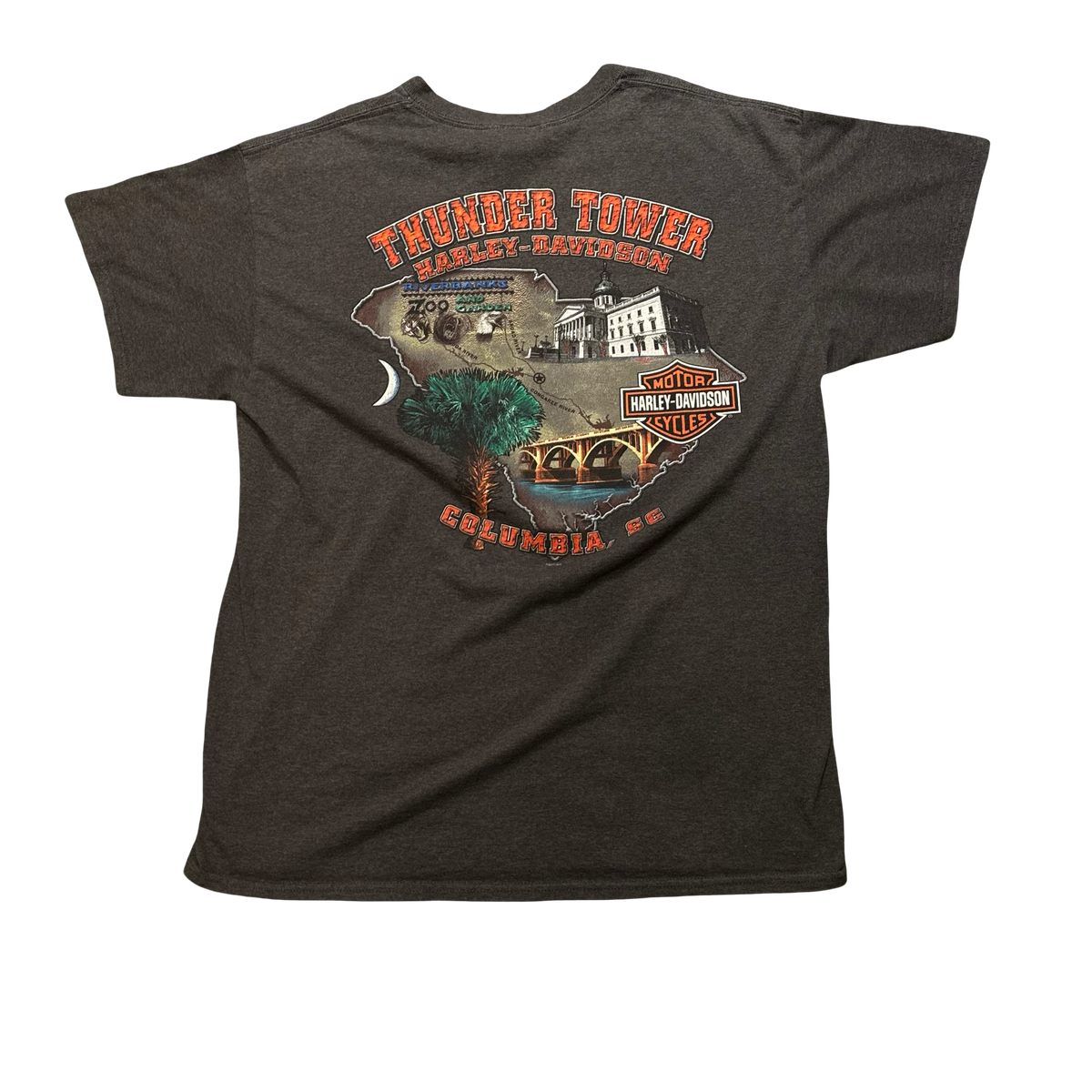 Harley-Davidson Thunder Tower Columbia SC Genuine Oil T-Shirt