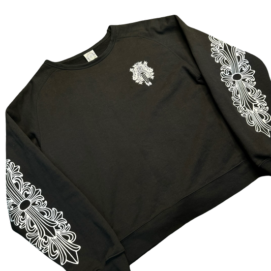 Chrome Hearts Vintage Dagger Floral Sweatshirt