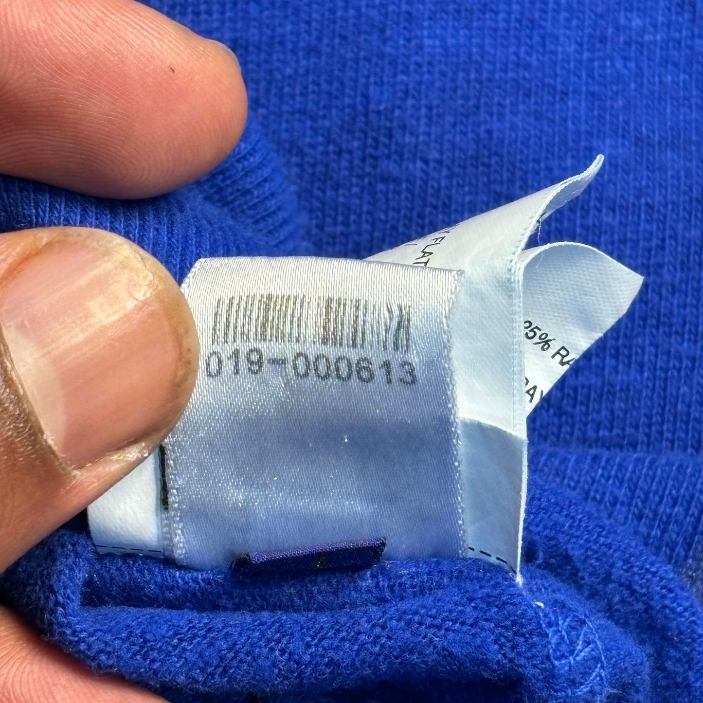 Chrome Hears Blue Vertical Logo Crewneck