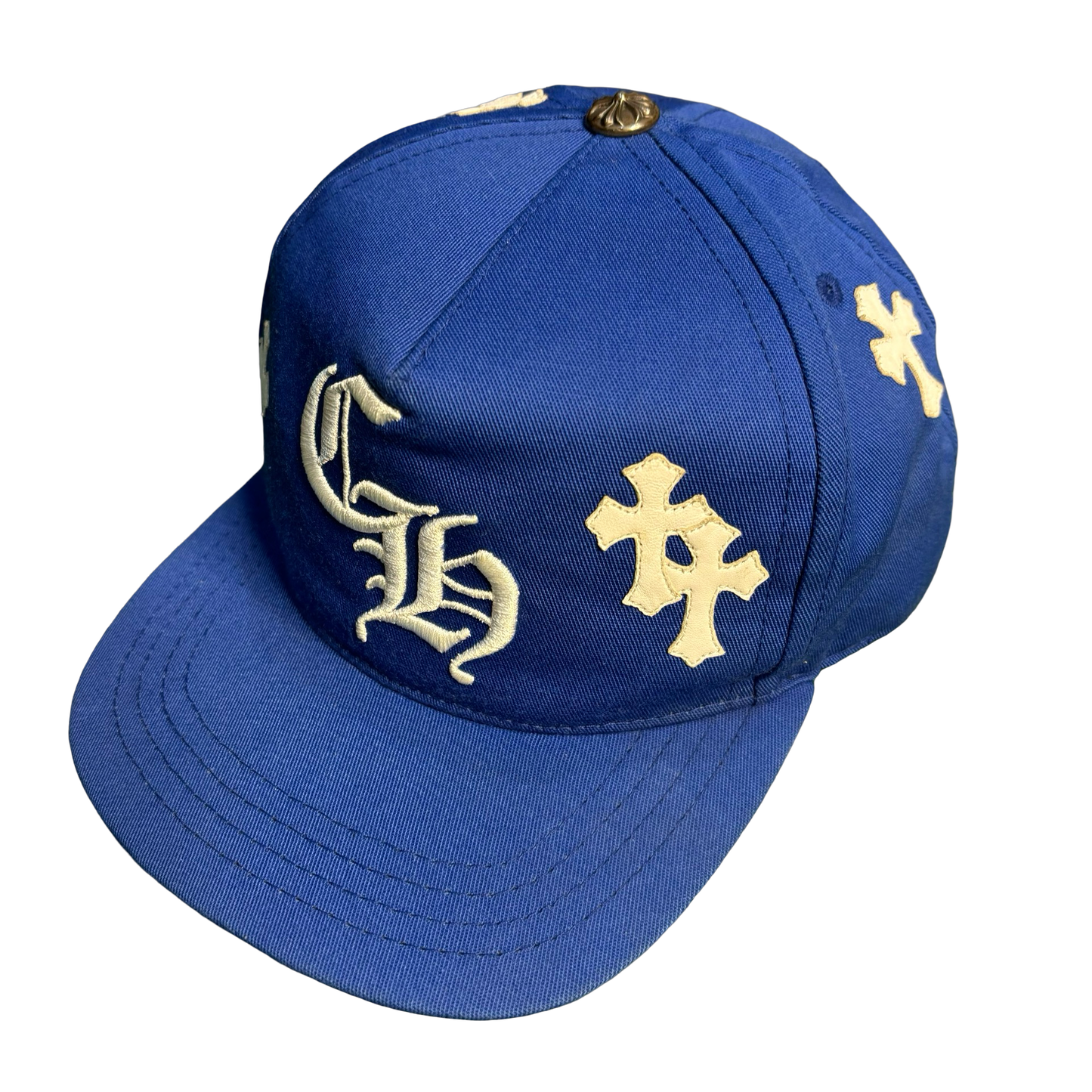 Chrome Hearts Blue Multicross Trucker Hat
