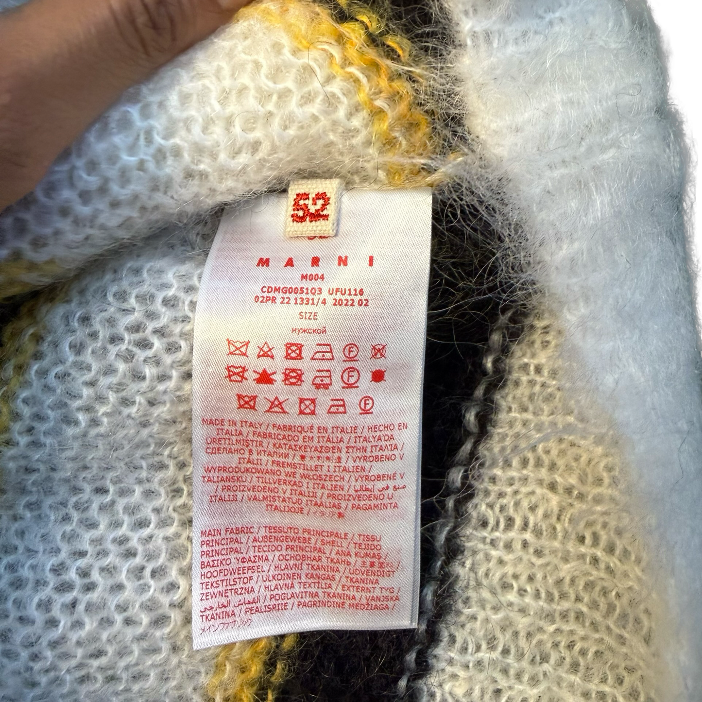 Marni Striped Long Sleeve Cardigan