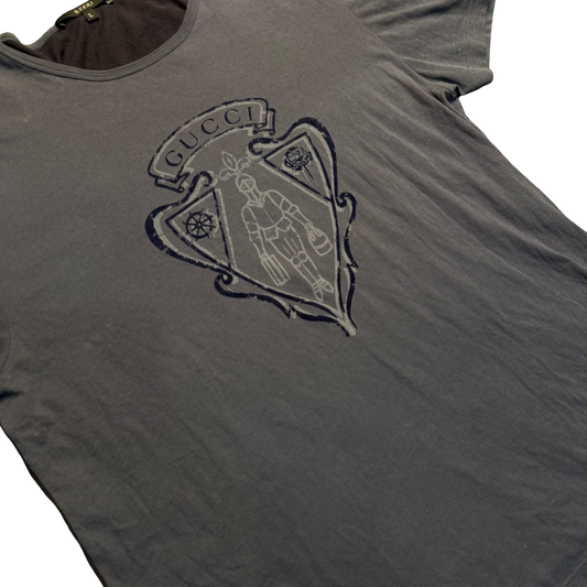 Gucci Bicolor Hysteria Knight Logo Tee