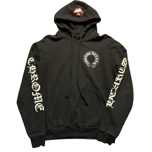 Chrome Hearts Black Chomper Scroll Hoodie