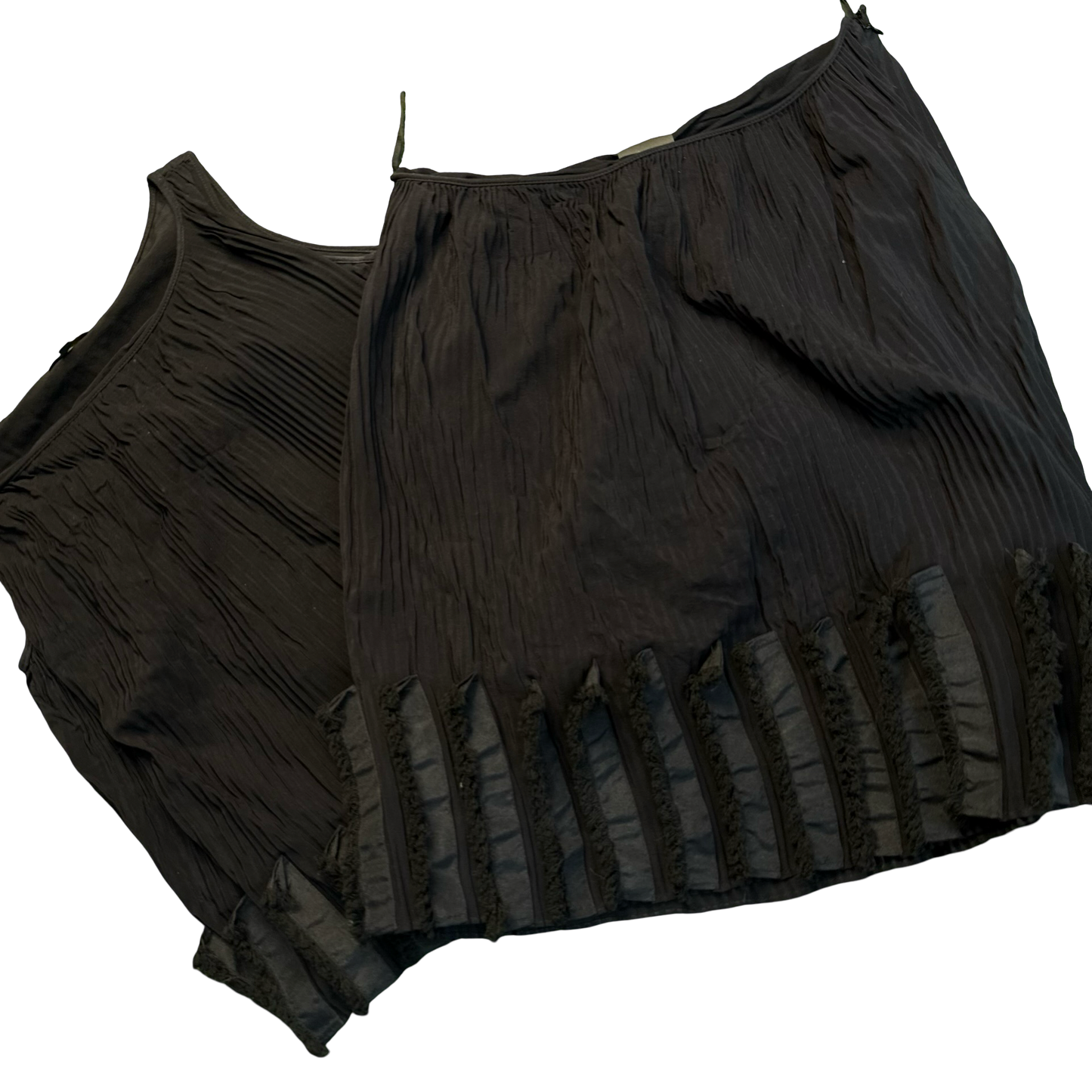 Fendi Ruffled Top and Skirt Set