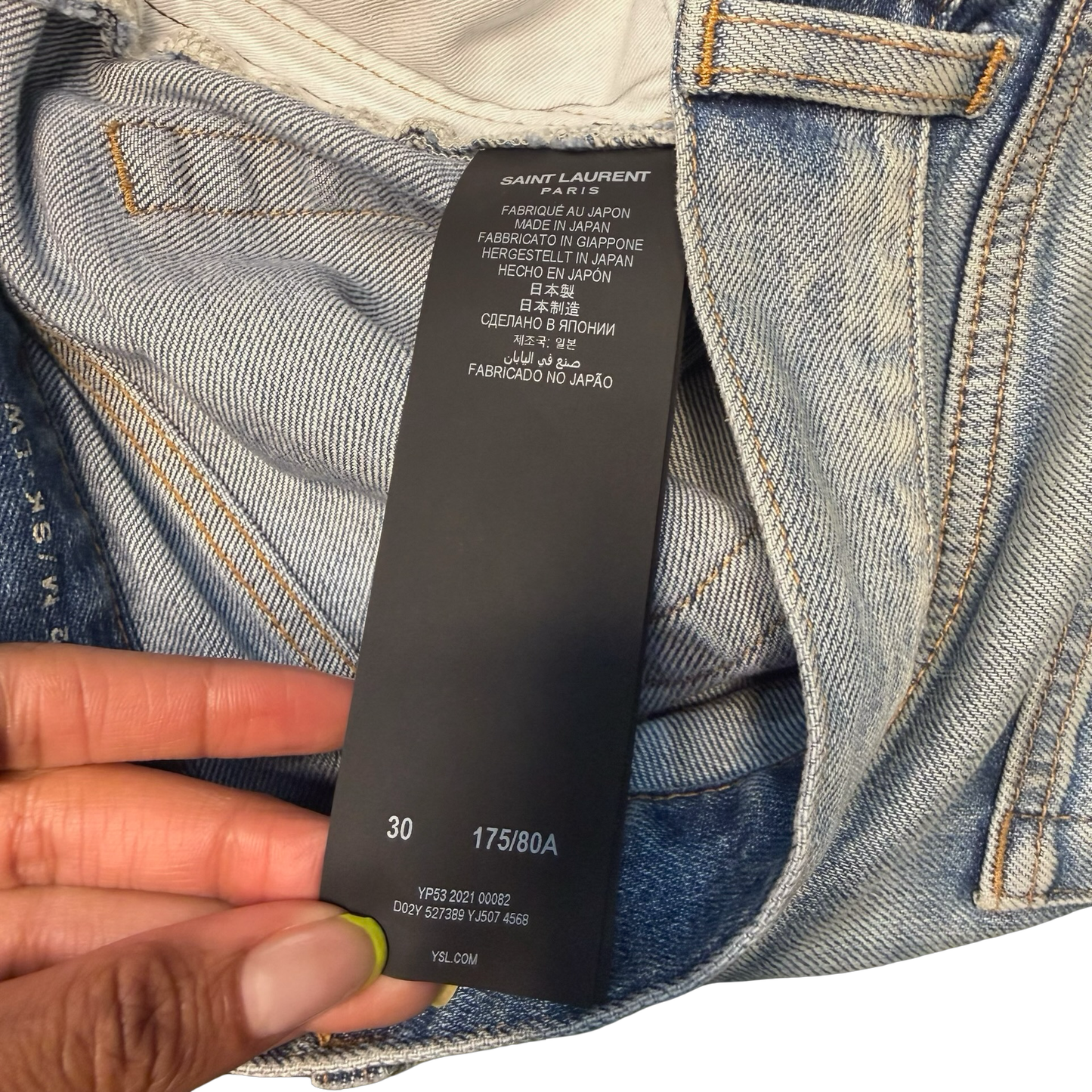 Saint Laurent D02 Distressed Jeans