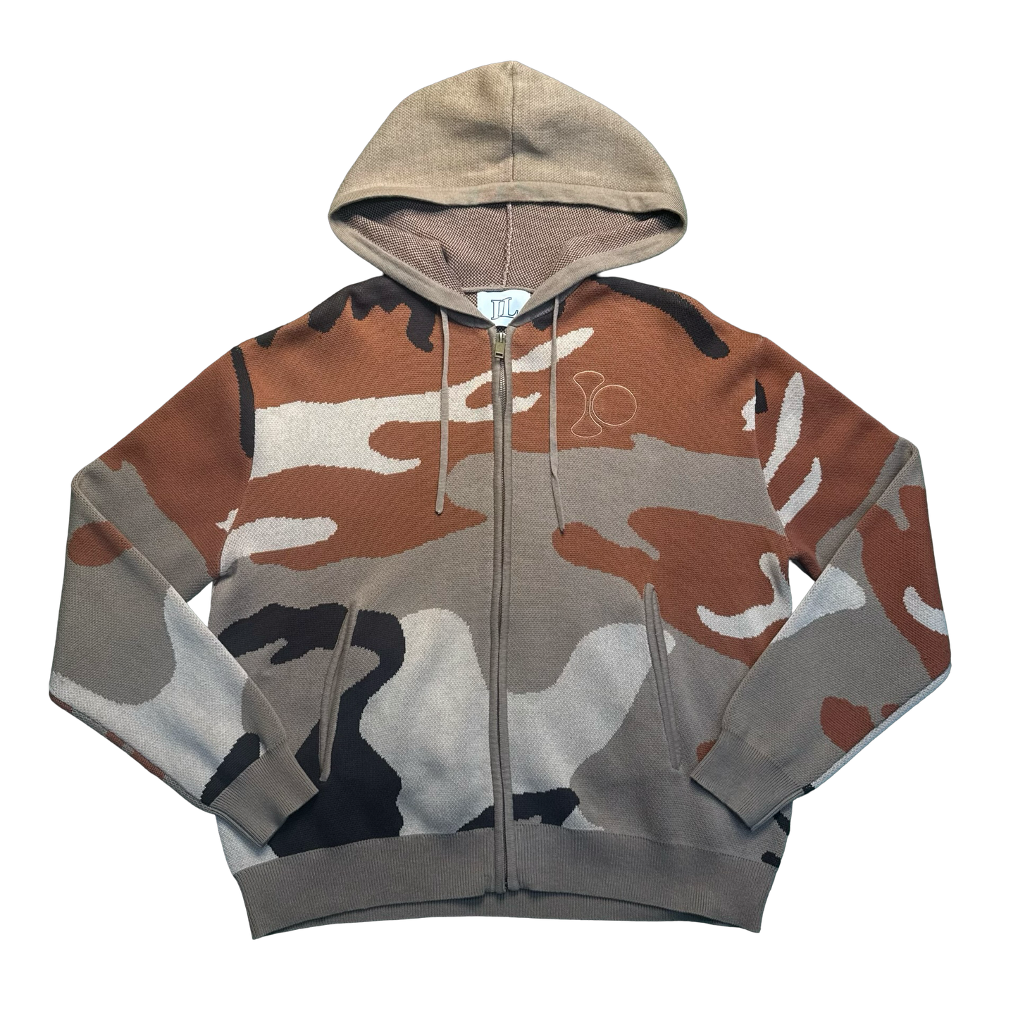 Illegally Owned Tan Camo Zip Up