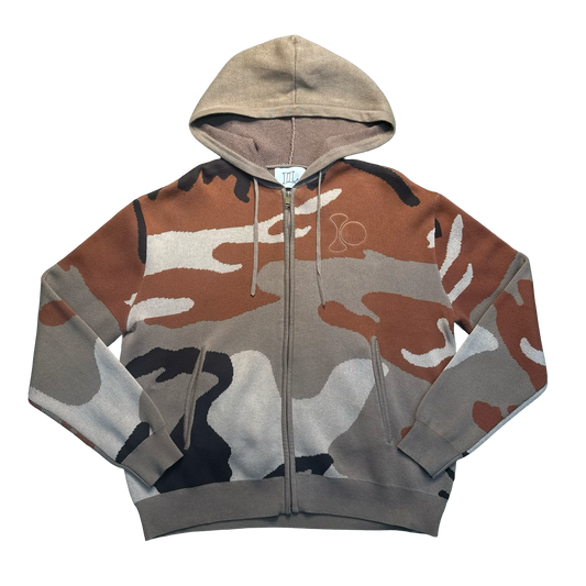 Illegally Owned Tan Camo Zip Up