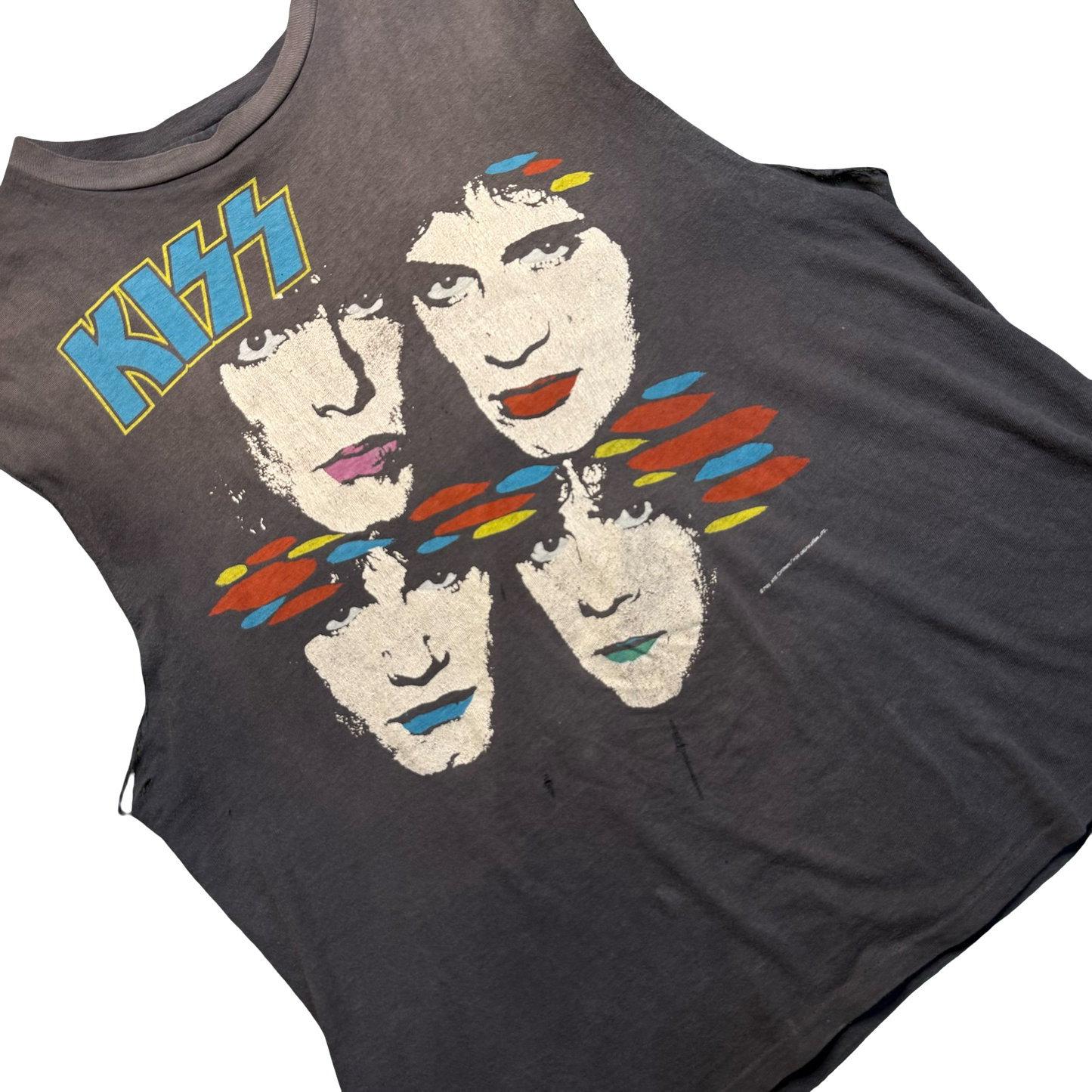 Vintage KISS Asylum World Tour 1985 Cut Off
