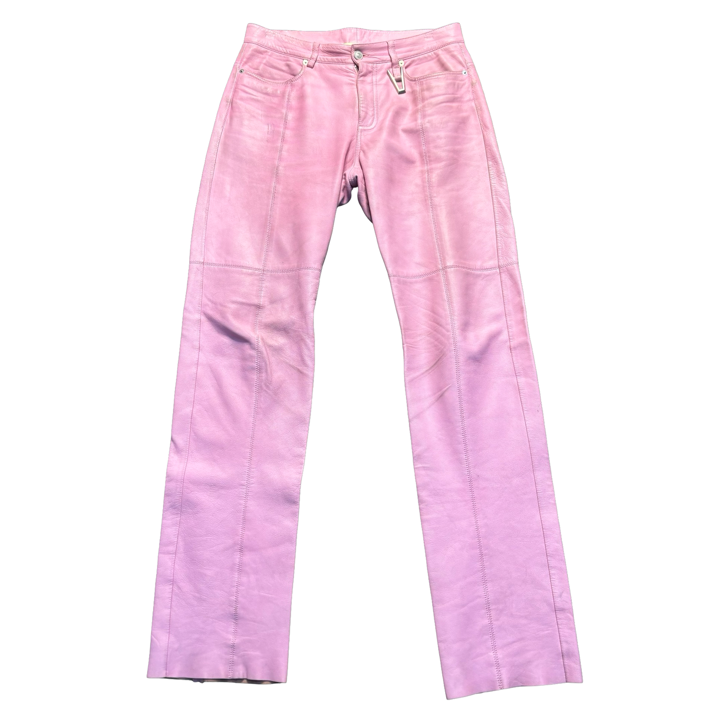 Alyx Pink Leather Biker Pants