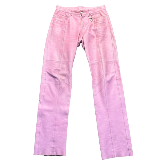 Alyx Pink Leather Biker Pants