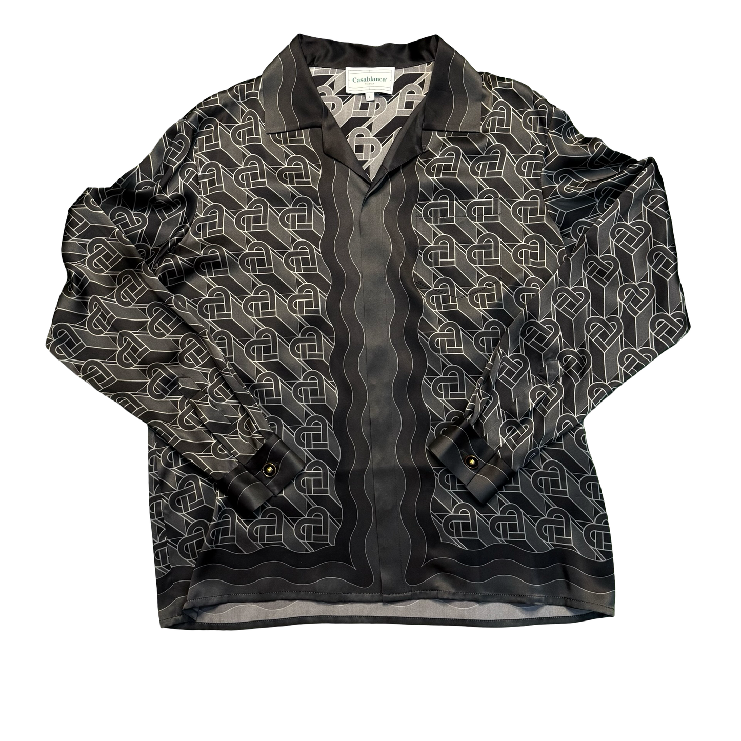 Casablanca Monogram Silk Shirt
