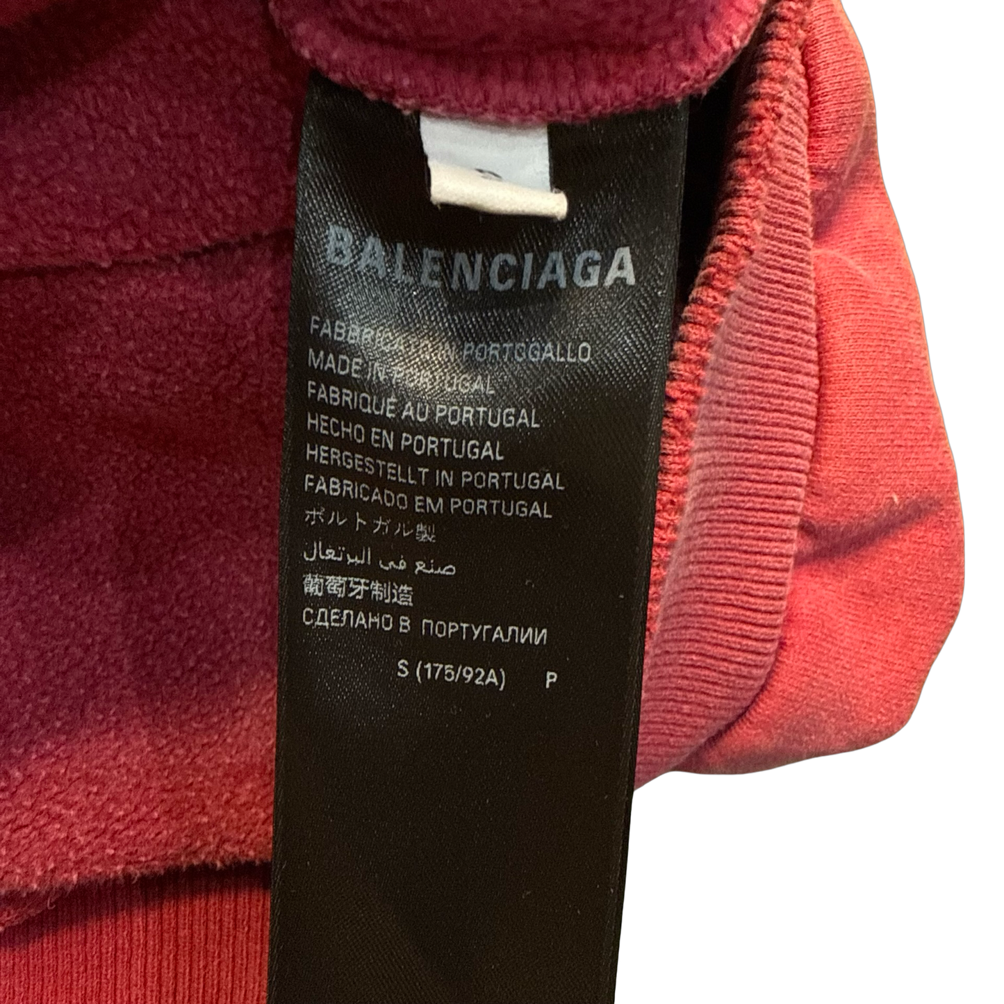 Balenciaga Tape Type Ripped Pocket Hoodie