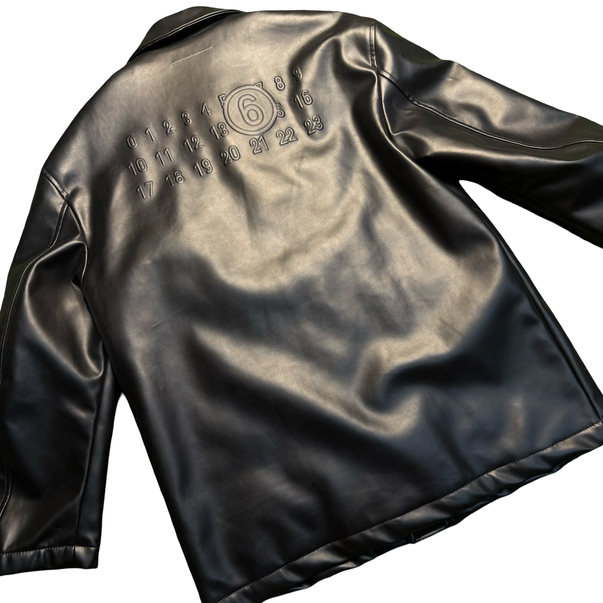 MM6 Maison Margiela Leather Car-Coat