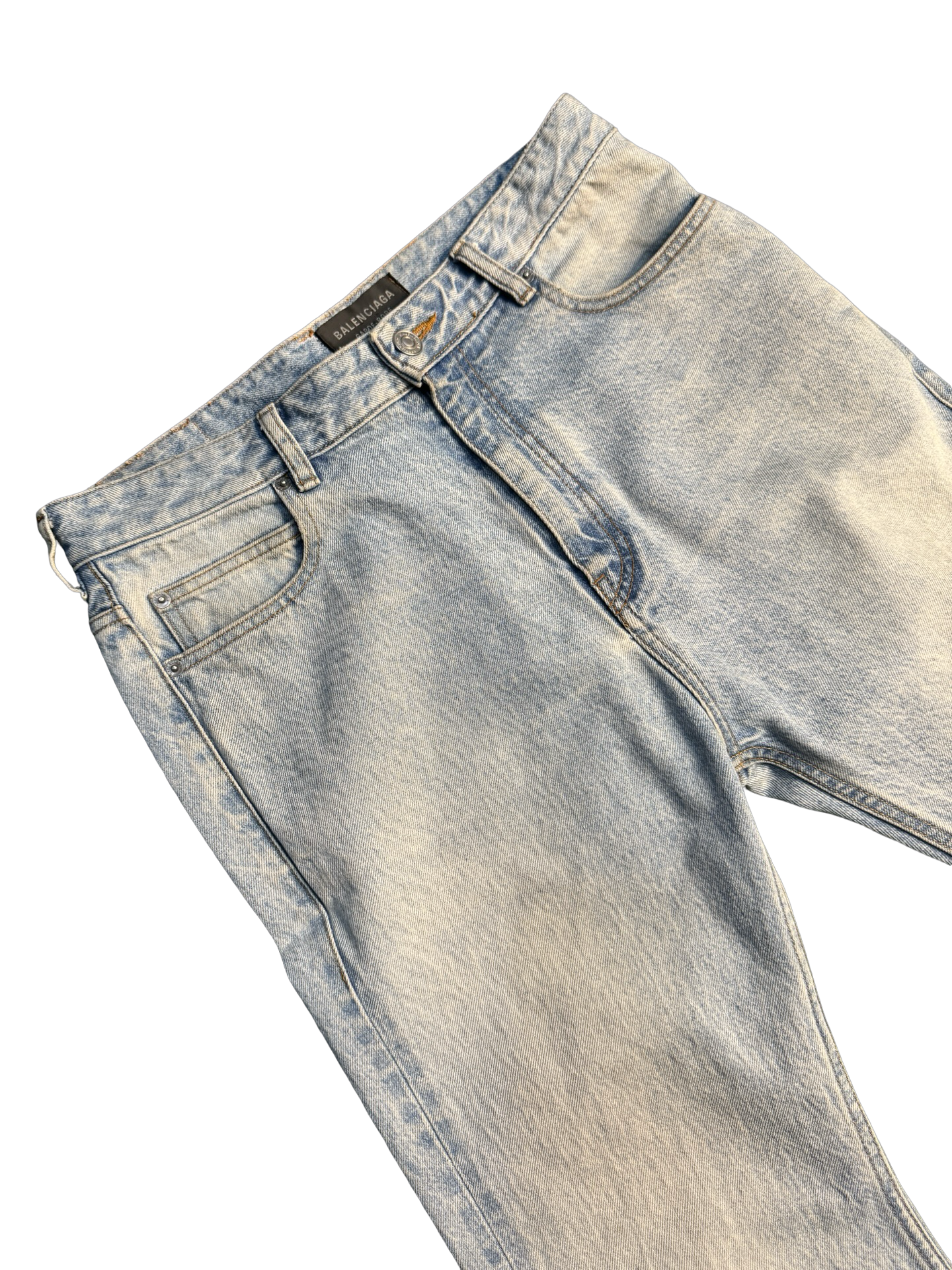 Balenciaga Light Washed Flared Denim
