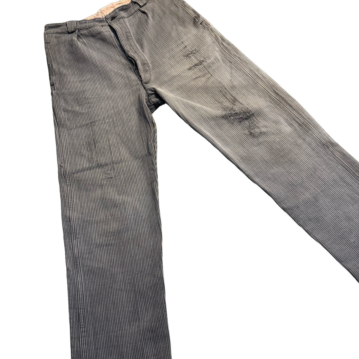 Vintage Distressed Pinstripe Pants