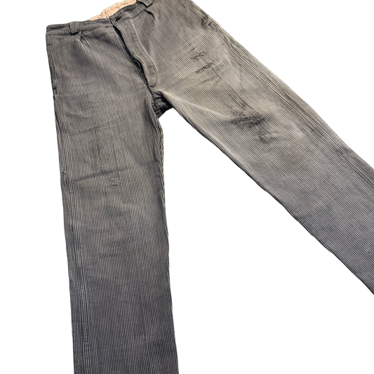 Vintage Distressed Pinstripe Pants