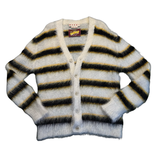 Marni Striped Long Sleeve Cardigan