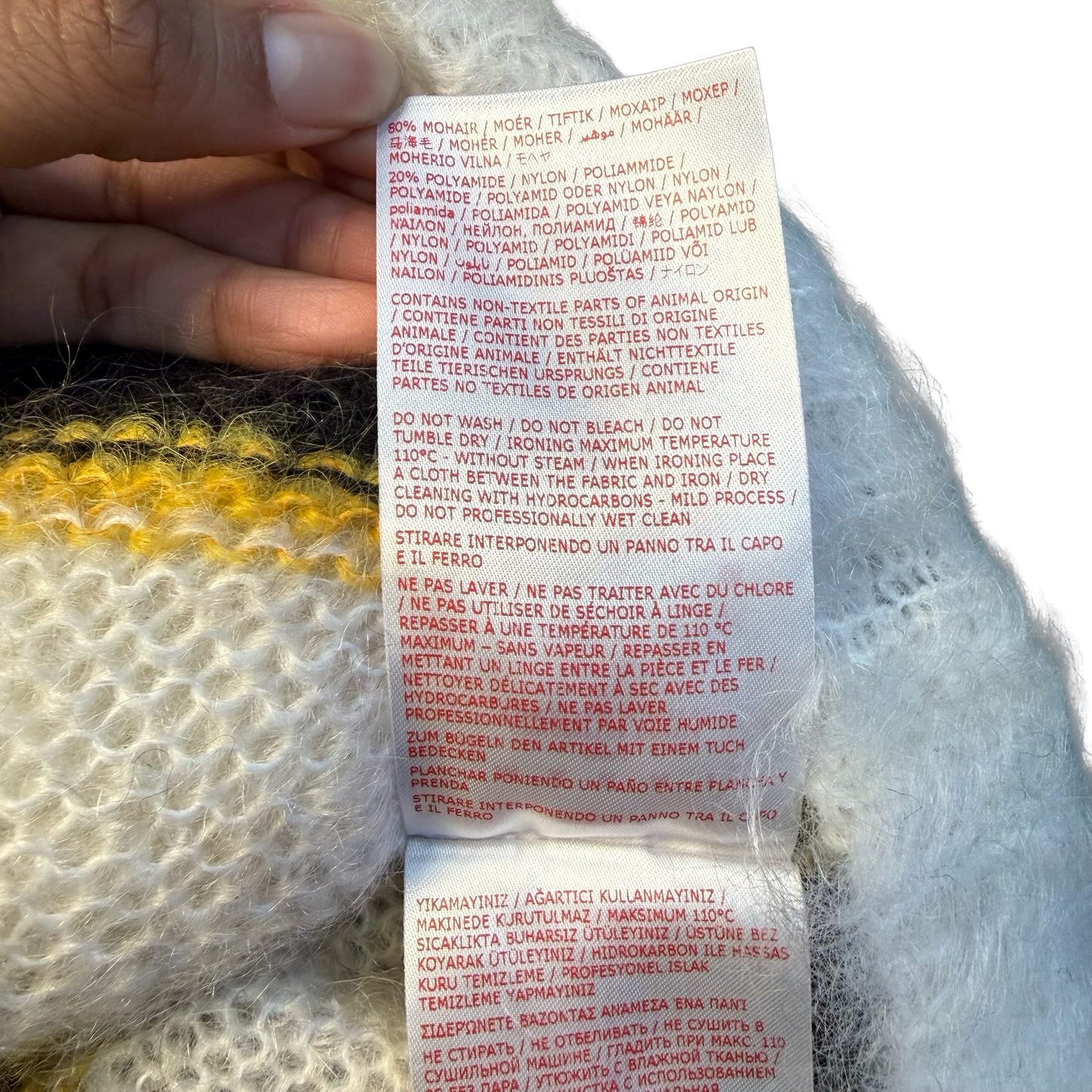 Marni Striped Long Sleeve Cardigan