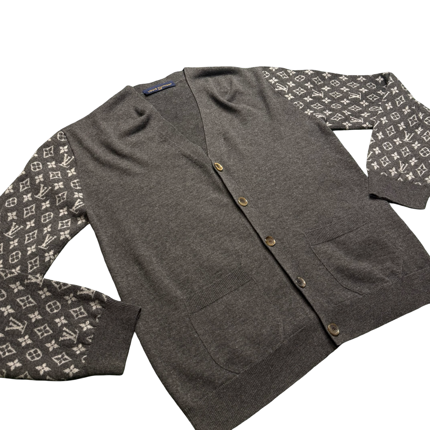 Louis Vuitton Monogram Mix Cashmere Cardigan