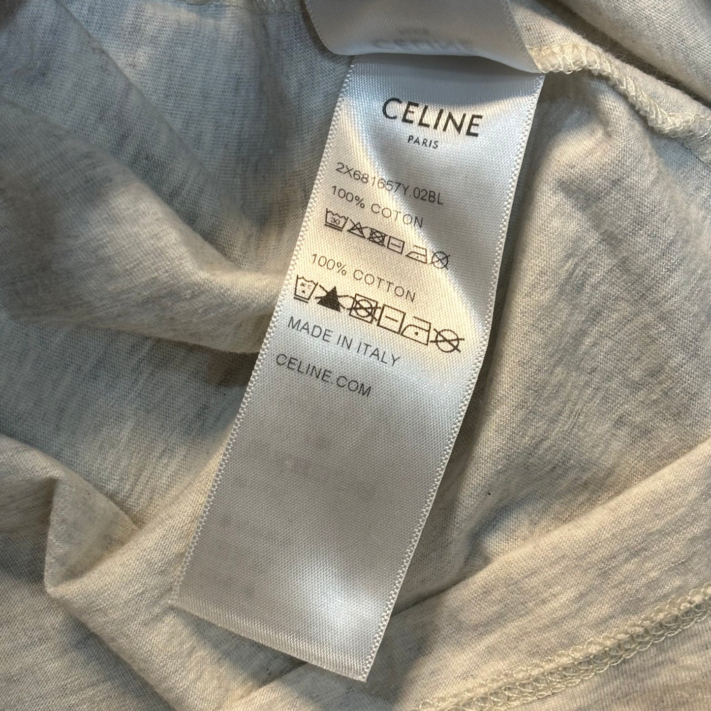 Celine Grey Logo Tee