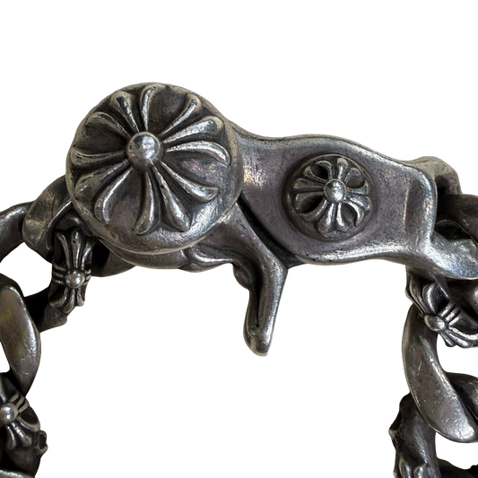 Chrome Hearts Fancy Link Lobster Clasp Bracelet