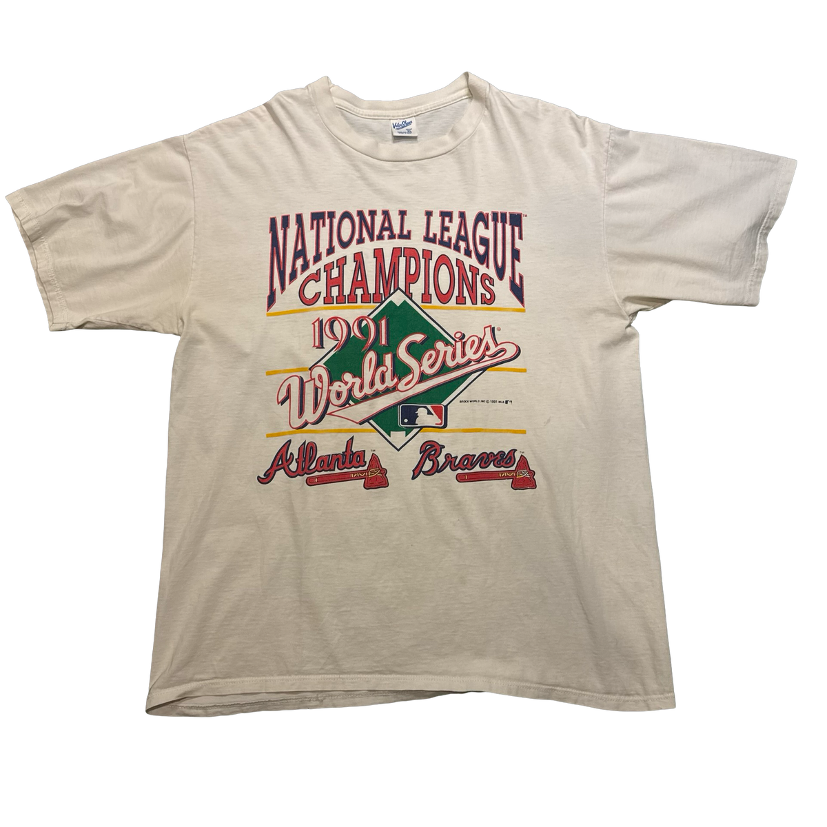 Vintage 1991 Atlanta Braves National League Champions Tee