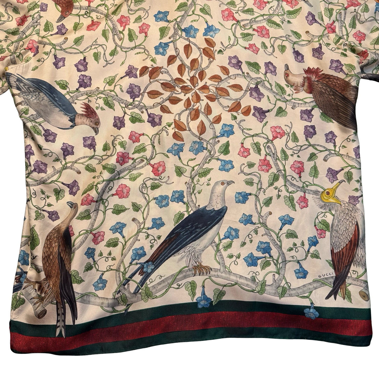 Gucci “Birds of Prey” Silk Shirt