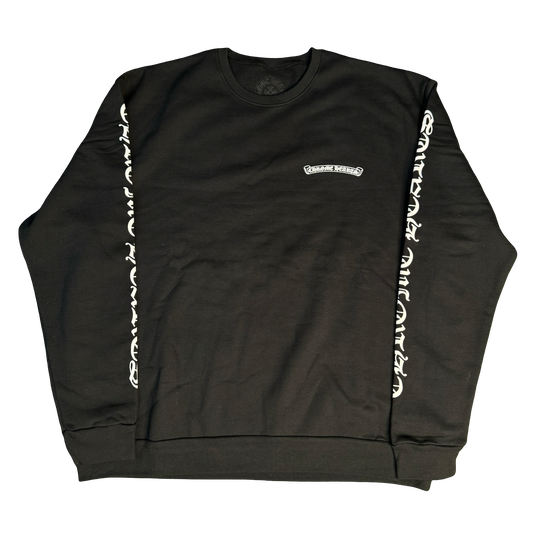 Chrome Hearts Scroll Logo Crewneck