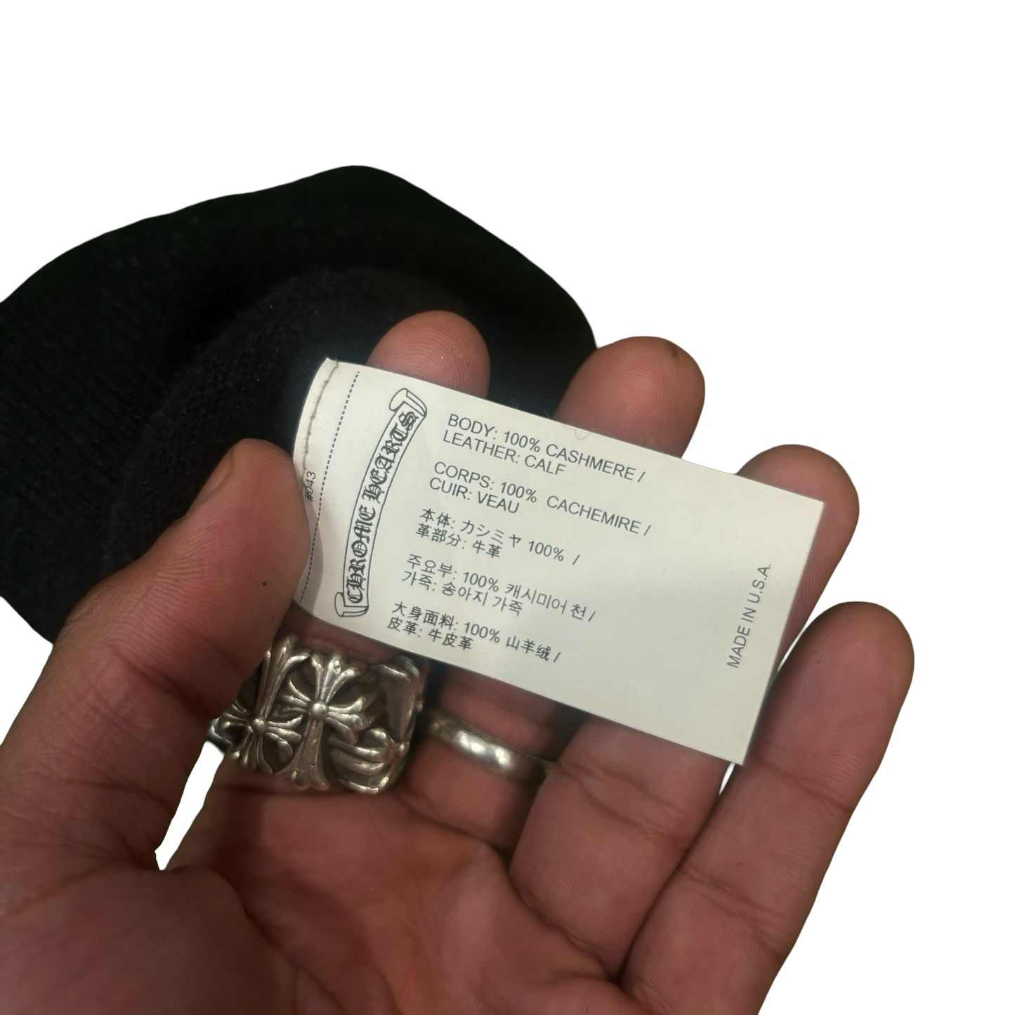 Chrome Hearts Cashmere Triple Cross Mask