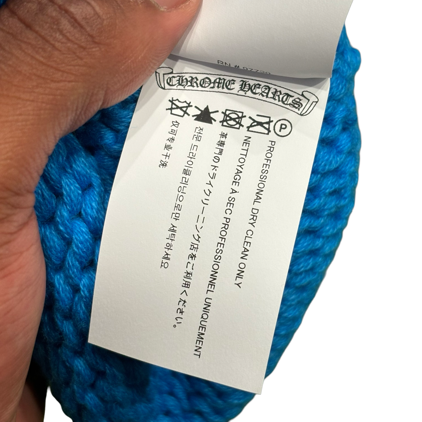 Chrome Hearts Cashmere Cemetery Cross Beanie