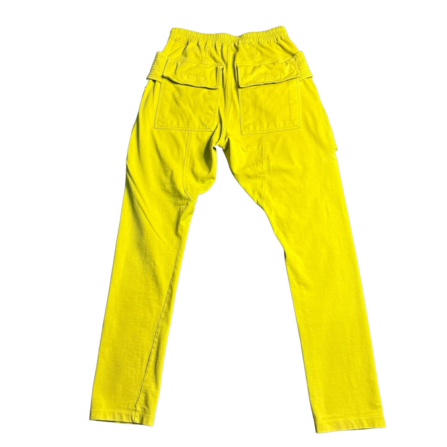 Rick Owens Yellow Creatch Cargo Sweatpants
