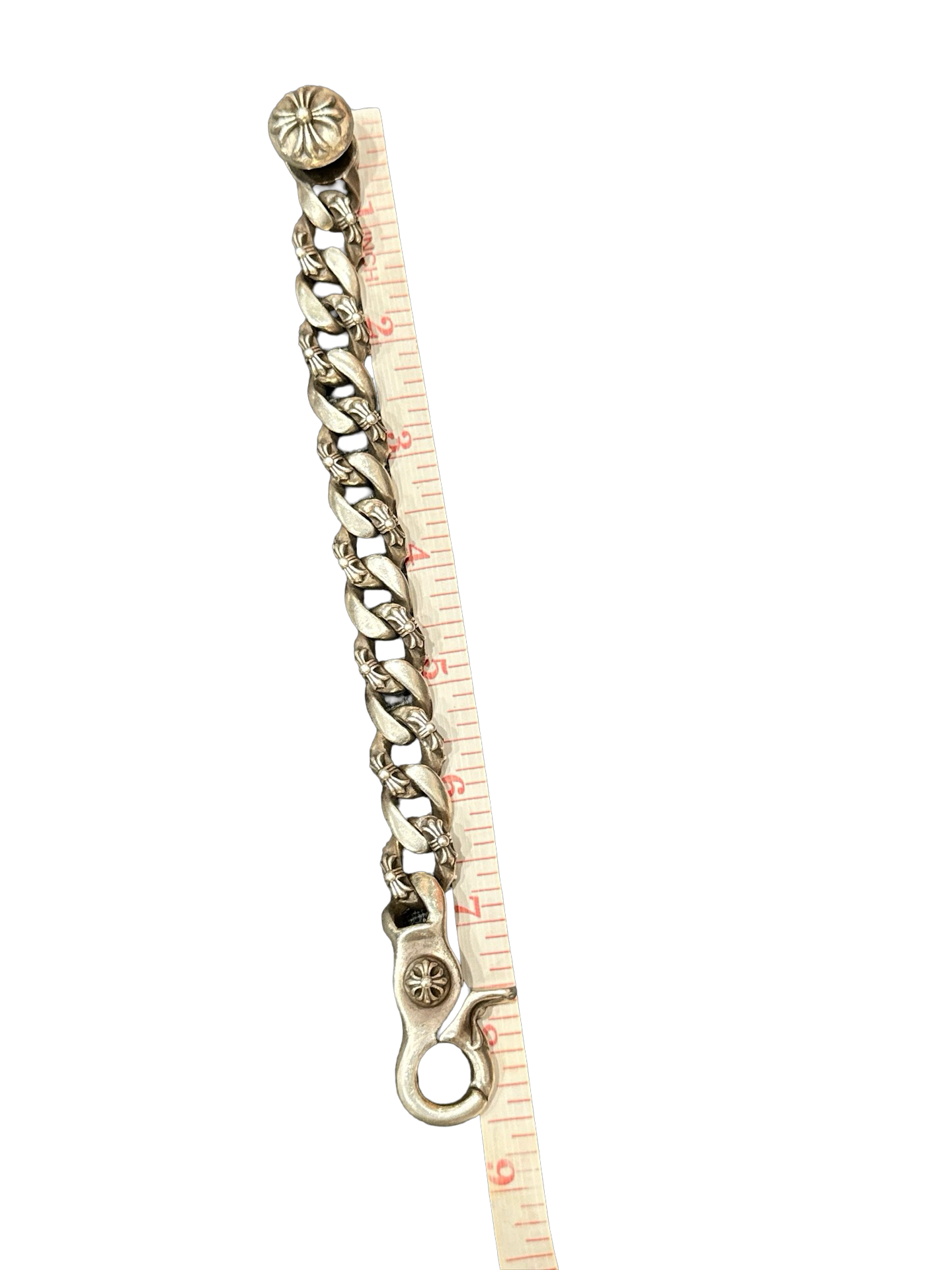 Chrome Hearts Fancy Link Lobster Clasp Bracelet