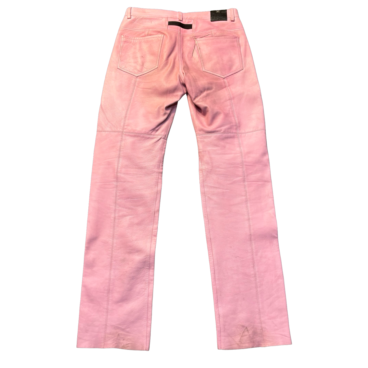 Alyx Pink Leather Biker Pants