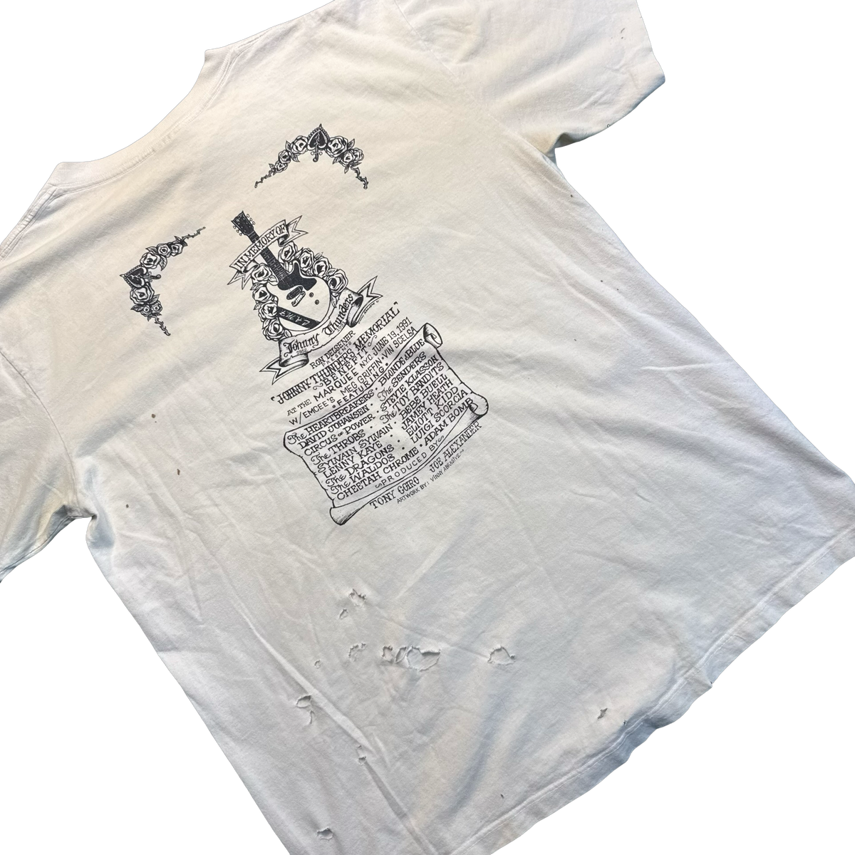 Vinntage 1991 Johnny Thunders Memorial Tee